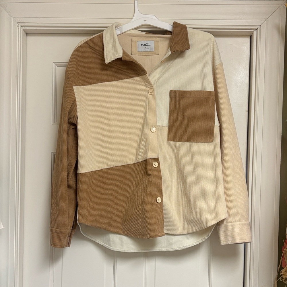Rue21 Two-Tone Corduroy Shirt